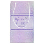 Gemerkte Roze Holographic Promotion Chic Business Klein Cadeauzakje (Voorkant)