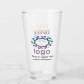 Gemermd met Uw Logo en Gepersonaliseerd Details Glas (Achterkant)