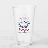 Gemermd met Uw Logo en Gepersonaliseerd Details Glas (Voorkant)