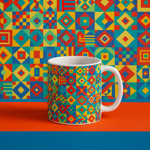 Gemesmeriseerde vormen koffiemok