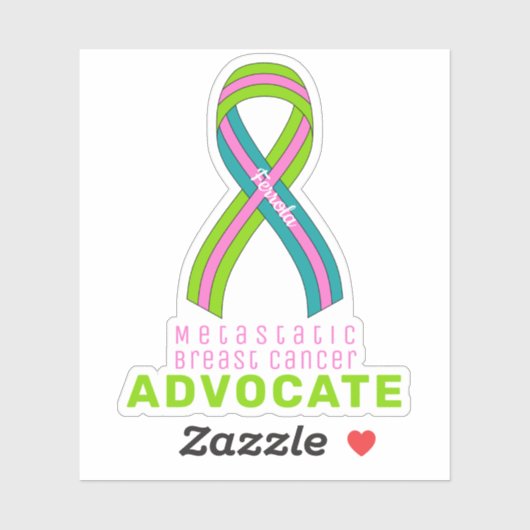 Gemetastaseerd Borstkanker VinylSticker Sticker (Vel)