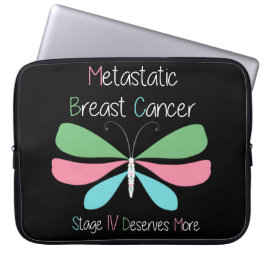Gemetastaseerde borstkanker Advocacy en ondersteun Laptop Sleeve