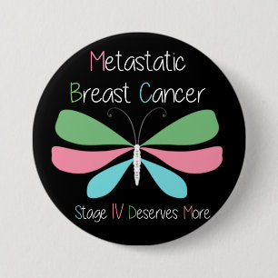 Gemetastaseerde borstkanker Advocacy en ondersteun Ronde Button 7,6 Cm