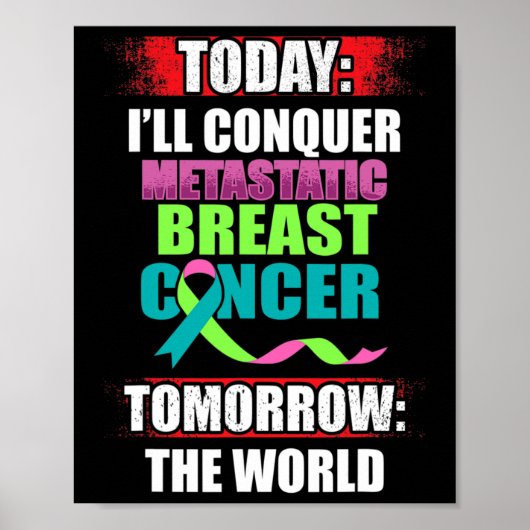 Gemetastaseerde borstkanker Awareness Beat Warrior Poster (Voorkant)