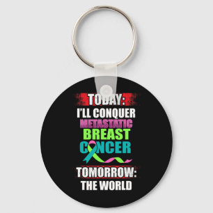 Gemetastaseerde borstkanker Awareness Beat Warrior Sleutelhanger