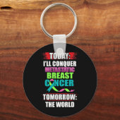 Gemetastaseerde borstkanker Awareness Beat Warrior Sleutelhanger (Voorkant)