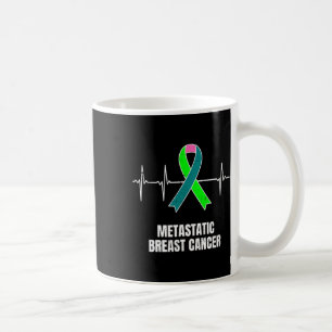 Gemetastaseerde borstkanker Awareness Design Heart Koffiemok