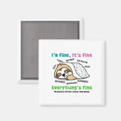 Gemetastaseerde borstkanker Bewustzijn Ik ben OK H Magneet (Voorkant / Achterkant)