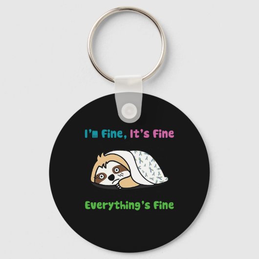 Gemetastaseerde borstkanker Bewustzijn Ik ben OK H Sleutelhanger (Voorkant)