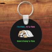 Gemetastaseerde borstkanker Bewustzijn Ik ben OK H Sleutelhanger (Voorkant)