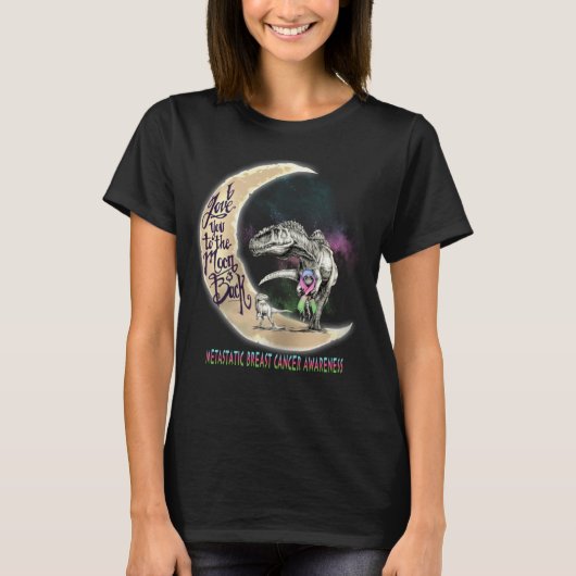 Gemetastaseerde borstkanker dinosaurus t-shirt (Voorkant)