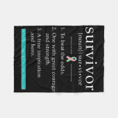 Gemetastaseerde borstkanker Overleving Fleece Deken (Voorkant (Horizontaal))