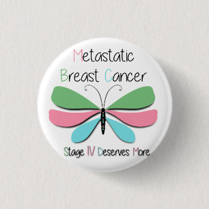 Gemetastaseerde borstkankerondersteuning ronde button 3,2 cm