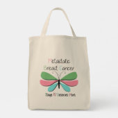 Gemetastaseerde borstkankerondersteuning tote bag (Achterkant)