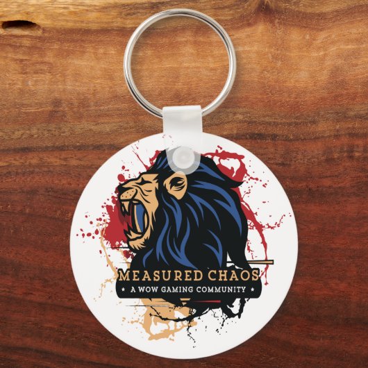 Gemeten Chaos Round Basic-Sleutelhanger Sleutelhanger (Voorkant)