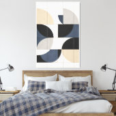 Gemeten Horizon Canvas Afdruk (Insitu (Slaapkamer))