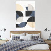 Gemeten Horizon Canvas Afdruk (Insitu (Slaapkamer))