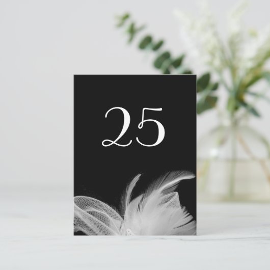 Gemetherd Briefkaart van het Aantal van de Lijst v (Staand voorkant)