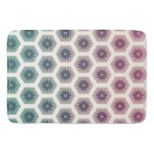 Gemetrische floral Pattern Design - Pastell Pop Ar Badmat (Voorkant)