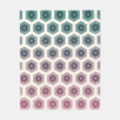 Gemetrische floral Pattern Design - Pastell Pop Ar Fleece Deken (Voorkant)