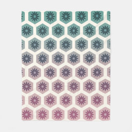 Gemetrische floral Pattern Design - Pastell Pop Ar Fleece Deken