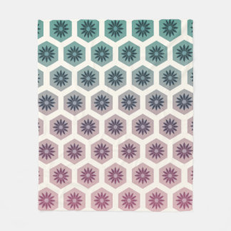 Gemetrische floral Pattern Design - Pastell Pop Ar Fleece Deken