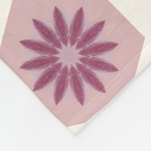 Gemetrische floral Pattern Design - Pastell Pop Ar Fleece Deken (Hoek)