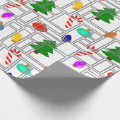 Gemetselde Kerstmis Cadeaupapier (Hoek)