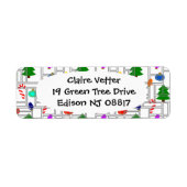 Gemetselde Kerstmis Etiket (Voorkant)