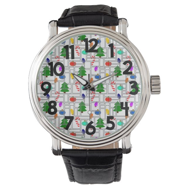 Gemetselde Kerstmis Horloge (Voorkant)