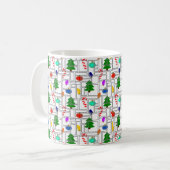 Gemetselde Kerstmis Koffiemok (Voorkant links)