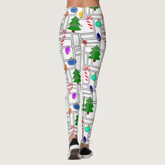 Gemetselde Kerstmis Leggings (Achterkant)