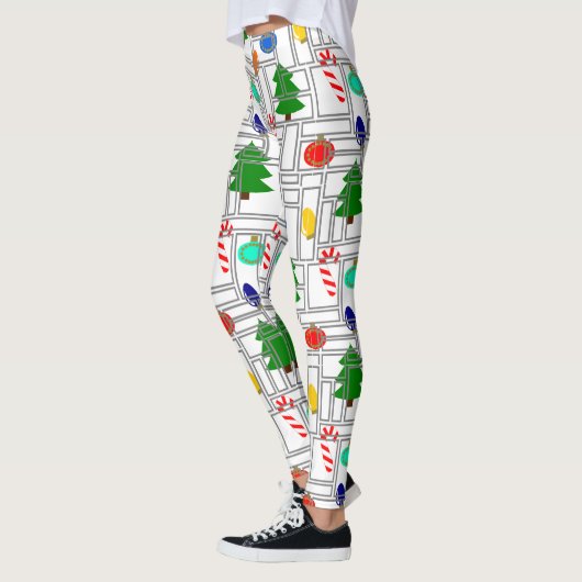 Gemetselde Kerstmis Leggings (Links)