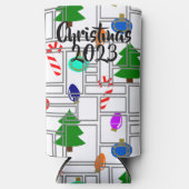 Gemetselde Kerstmis Seltzer Blikjeskoeler (Voorkant)