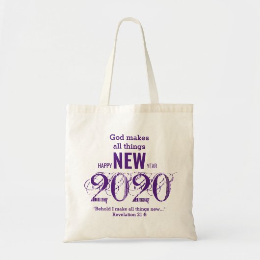 GEMIDDELD 2020-JAAR MAAKT ALLE DINGEN NIEUW TOTE BAG (Voorkant)