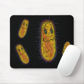 Gemiddeld Bacteria Cartoon Character Muismat (Met muis)