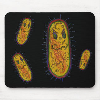 Gemiddeld Bacteria Cartoon Character Muismat