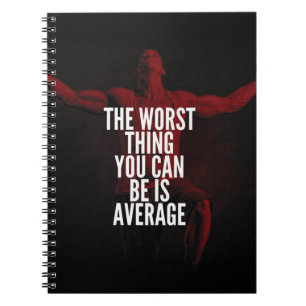 GEMIDDELD - Bodybuilding Motivatie Notitieboek