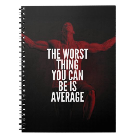 GEMIDDELD - Bodybuilding Motivatie Notitieboek (Voorkant)