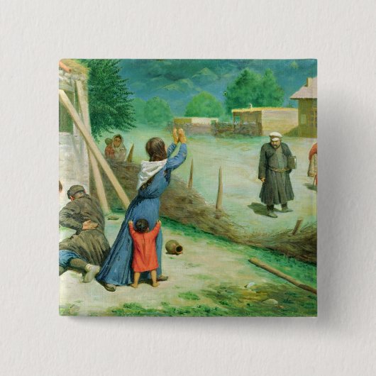 Gemiddeld Collectie, 1891 Vierkante Button 5,1 Cm (Voorkant)