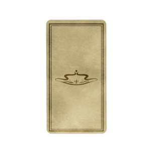 Gemiddeld decoratief aporatief label
