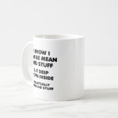 Gemiddeld en andere grappige mokke koffiemok (Voorkant links)