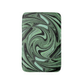 Gemiddeld groen patroon badmat (Voorkant Verticaal)