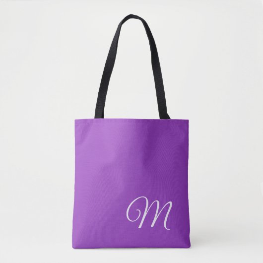 Gemiddeld Paars Tote Bag (Voorkant)