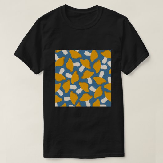 Gemiddeld paddenstoelpatroon t-shirt (Design voorkant)