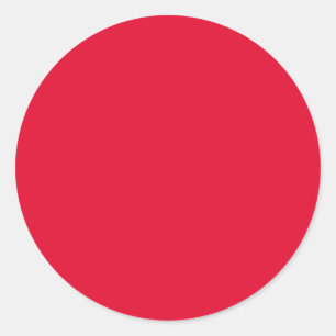 Gemiddeld Snoep Apple Red Solid Color Ronde Sticker
