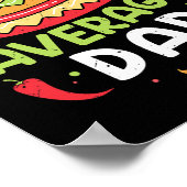 Gemiddeld Vader Shirt Cinco De Mayo Vaderdag Mexic Poster (Hoek)