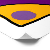 Gemiddeld vierkantje "Bubble Gum Art" Poster (Hoek)