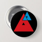 Gemiddelde analyse-Logo Ronde Button 7,6 Cm (Voorkant /achterkant)