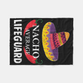 Gemiddelde badmeester Cinco De Mayo Sombrero Fun Fleece Deken (Voorkant (Horizontaal))